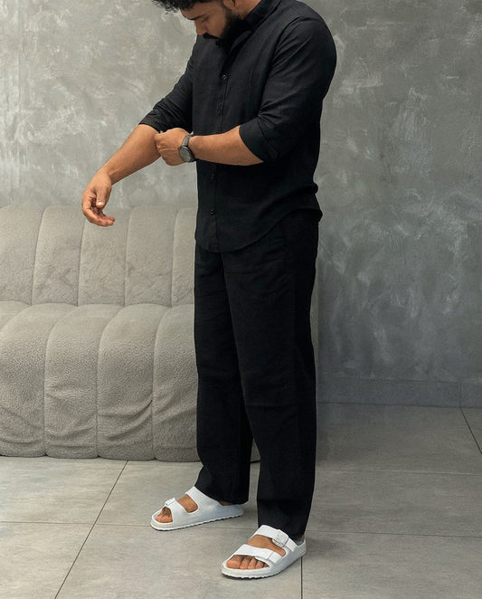 Top & Bottom Set Of Linen, Luxury And Style