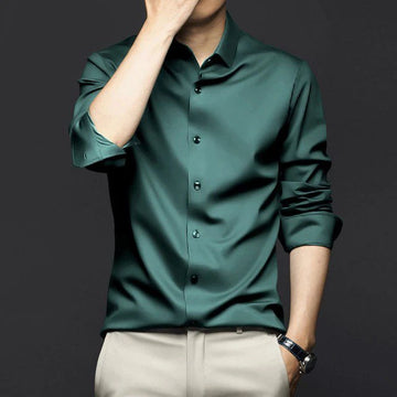 Hunter Green Luxurious Solid Shirt