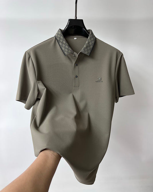 Lavish Dynamic Wave Polo T-Shirt: Effortless Motion in Every Thread