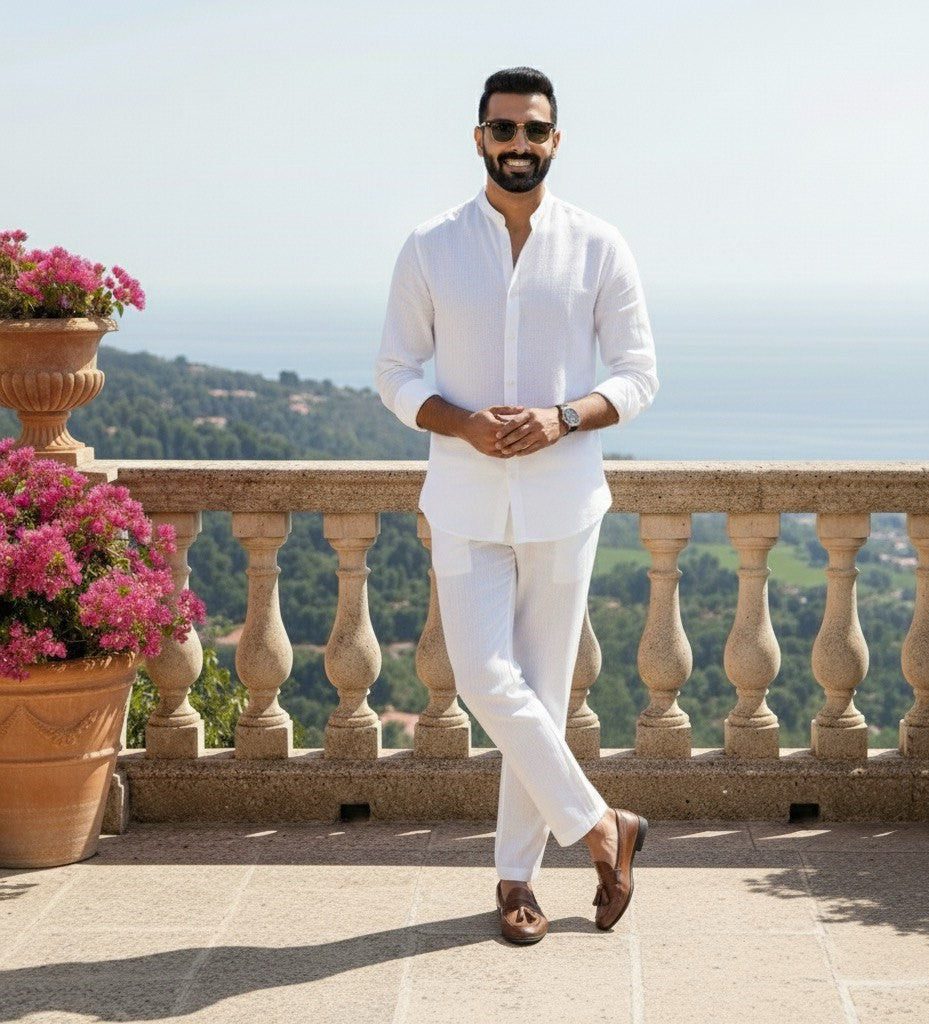 Top & Bottom Set Of Linen, Luxury And Style