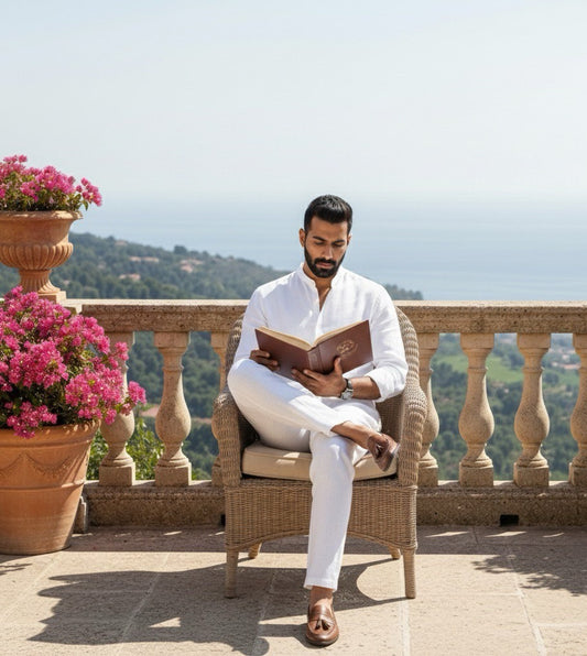 Top & Bottom Set Of Linen, Luxury And Style